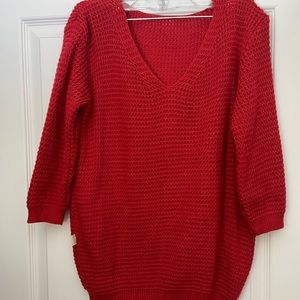 NWOT - MERCATTO Red Sweater